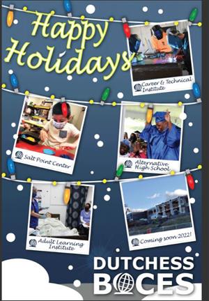 Photo of Dutchess BOCES' 2021 holiday card